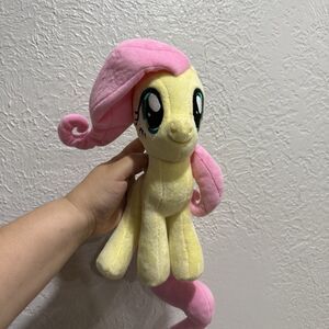Fluttershy My Little Pony Symbiote Plushie Yellow Pink HTF